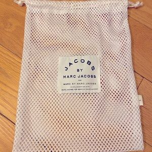 Marc Jacobs Cotton Mesh Drawstring Pouch
